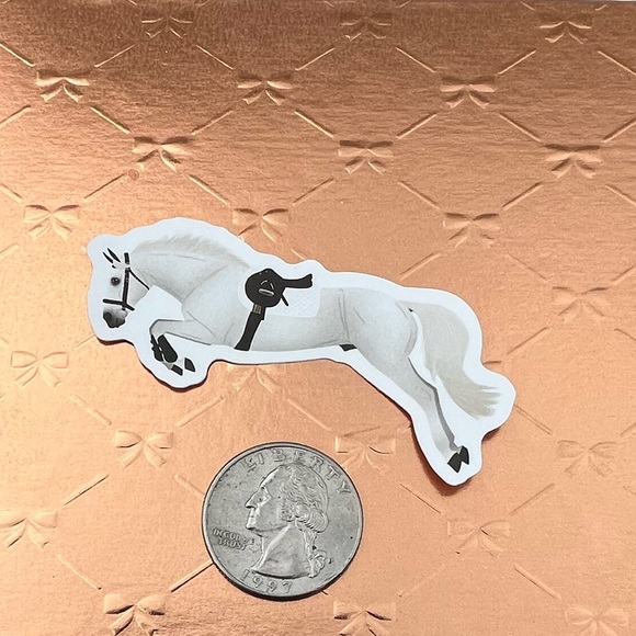 English Equestrian Horse Girl Horse Boy Cowboy CowGirl Single Decor Sticker - Picture 2 of 3
